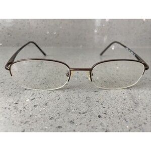 Richard Taylor Designs Alex Eyeglasses Frames ONLY Brown Half Rim 51-19-140